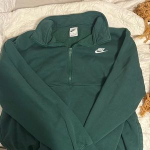 Green nike quarter zip